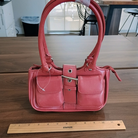 Handbags - Pink Vegan Leather Handbag